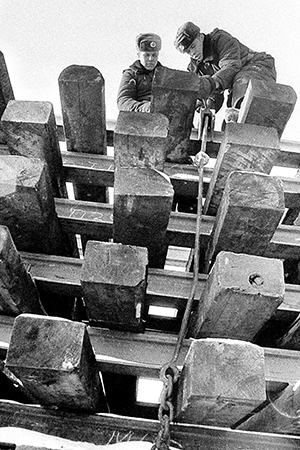 Воины-железнодорожники на строительстве БАМа, 1979 г.