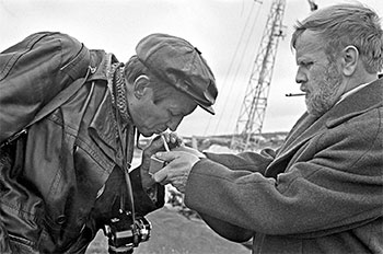 Е. Евтушенко и В. Белов, 1977 г.