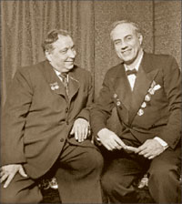И.С. Козловский и М.Д. Михайлов, 1951 г.;   фото: ИТАР-ТАСС