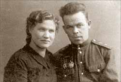 Александр Шеногин и его жена Вера;  Фото из семейного архива