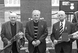 Лауреаты премии: Константин Ваншенкин, Владимир Карпов, Юрий Колесников;Фото автора