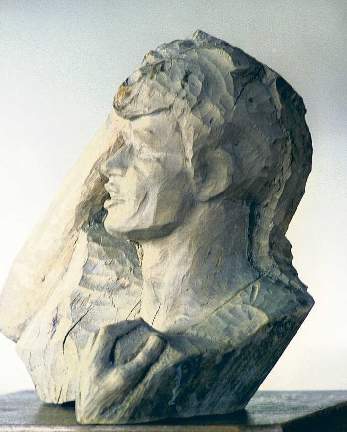 Деревянный бюст С. Есенина / Спивак / РИА НОВОСТИ