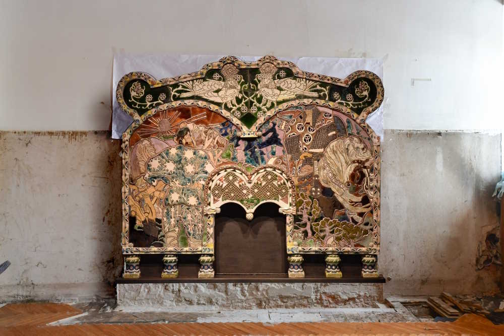 Восстановление камина Врубеля по первоначальному образцу